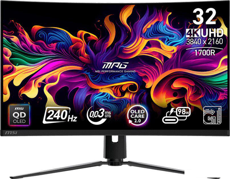 Игровой монитор MSI MPG 321CURX QD-OLED- фото