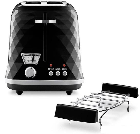 Тостер DeLonghi Brillante CTJ 2103.BK- фото3
