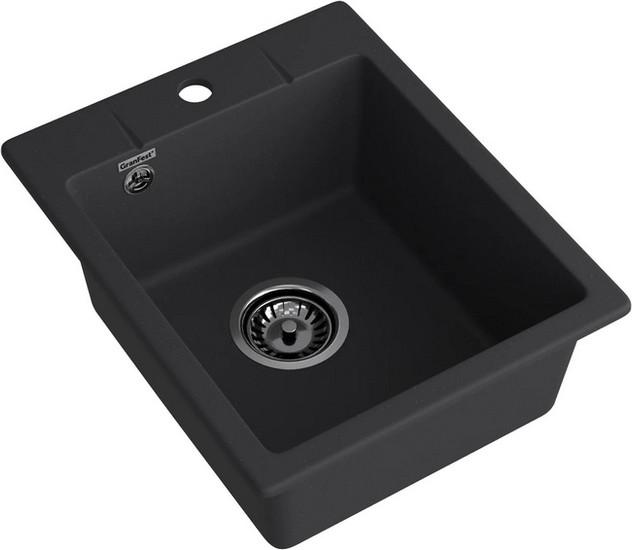 Кухонная мойка GranFest QUARZ GF-UR-240 (черный)- фото2