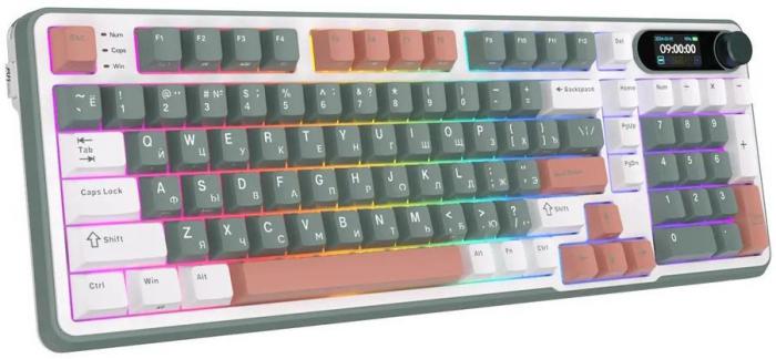 Клавиатура Royal Kludge RK-S98 RGB Camping (RK Brown)- фото4