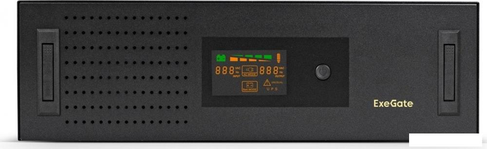 Источник бесперебойного питания ExeGate ServerRM UNL-3000.LCD.AVR.2SH.3C13.USB.3U- фото3