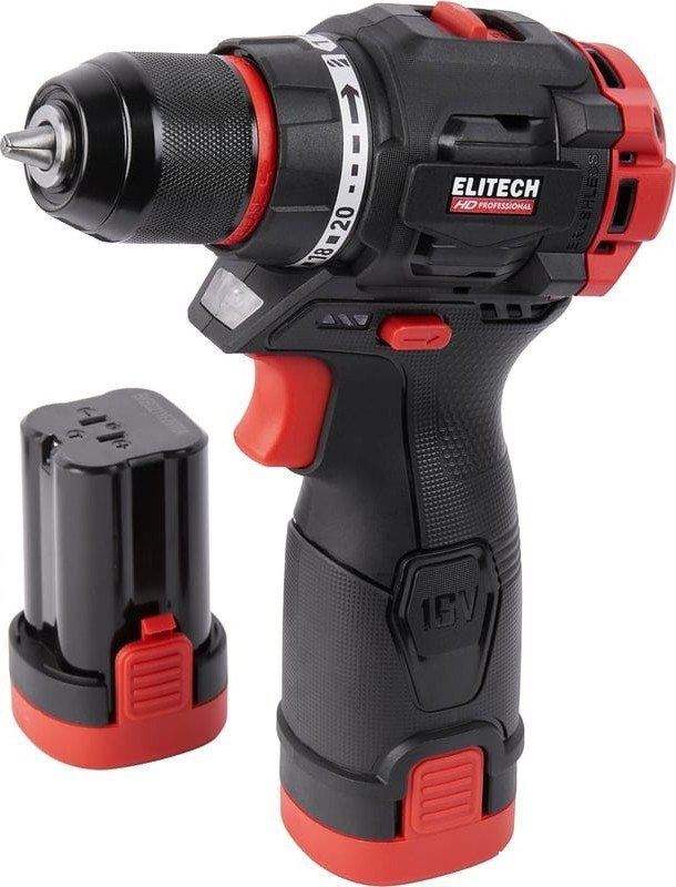 Дрель-шуруповерт ELITECH HD Professional CD 16L2 E2201.039.01 HD (с 2-мя АКБ, кейс)- фото2