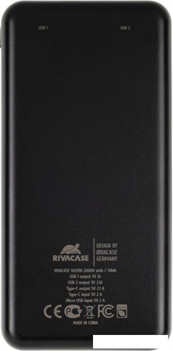 Внешний аккумулятор Rivacase VA2190 20000mAh (черный)- фото4