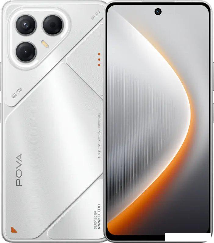 Телефон Tecno Pova 7 5G 8GB/256GB (волшебный серебристый)