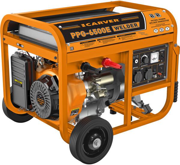 Бензиновый генератор Carver PPG-6500E Welder- фото