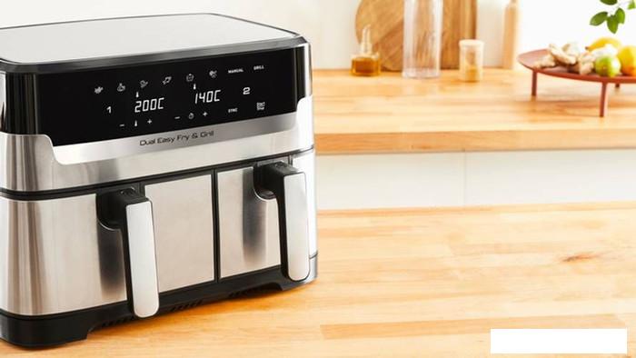 Аэрофритюрница Tefal Dual Easy Fry & Grill EY905D- фото3