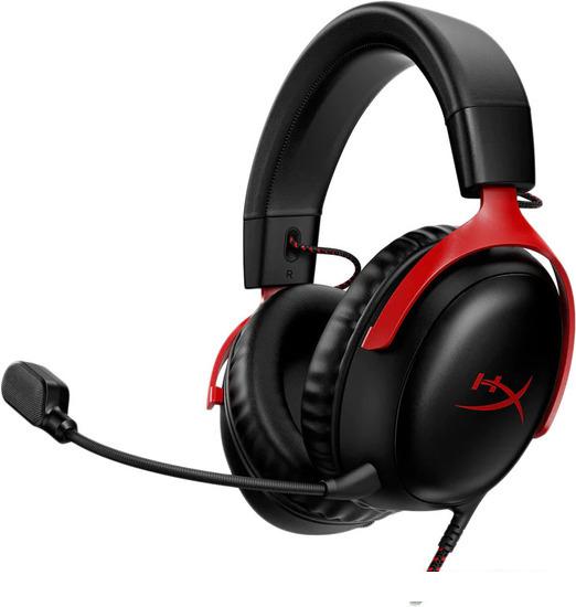 Наушники HyperX Cloud III (черный/красный)- фото