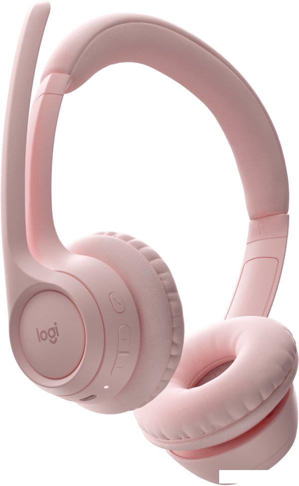 Офисная гарнитура Logitech Zone 300 (розовый)- фото4