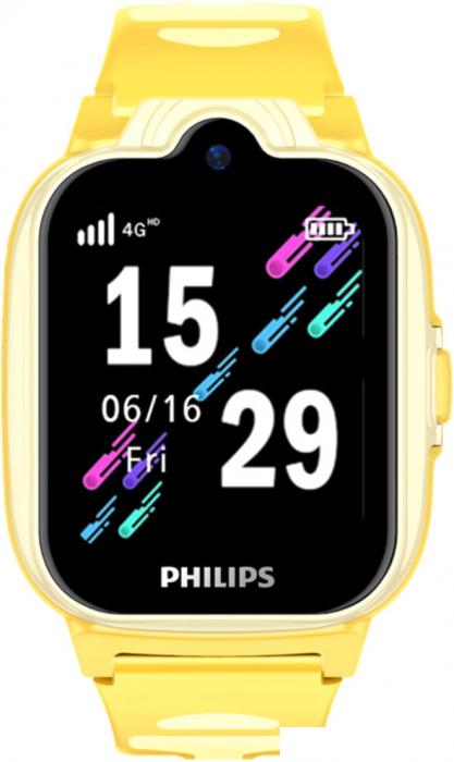 Детские умные часы Philips W6610 (желтый)- фото