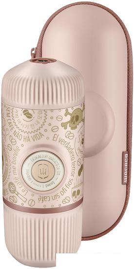 Ручная кофеварка WACACO Nanopresso Dark Soul Pink + Case- фото