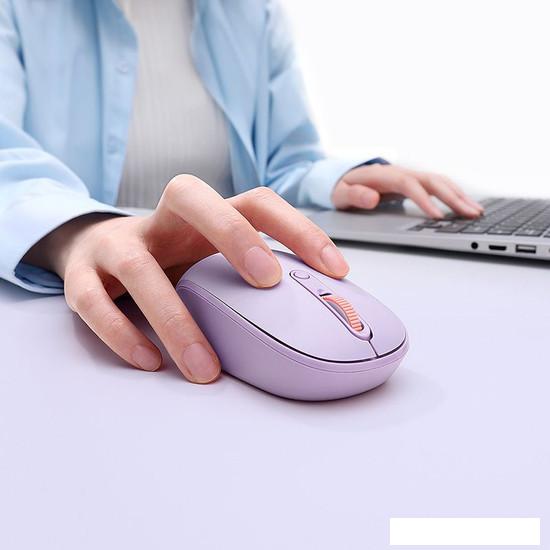 Мышь Baseus F01B Creator Tri-Mode Wireless (сиреневый)- фото3