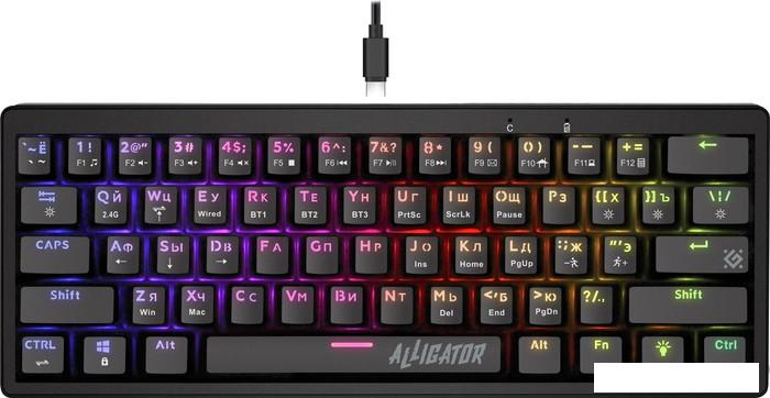 Клавиатура Defender Alligator GK-315 (черный)- фото