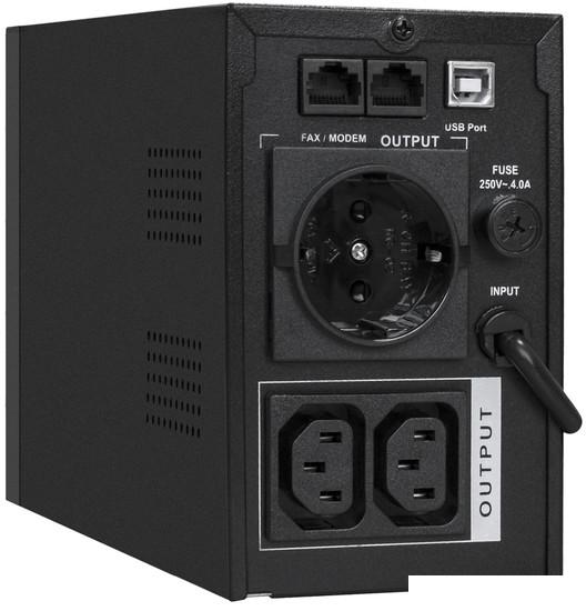 Источник бесперебойного питания ExeGate SpecialPro UNB-650.LED.AVR.1SH.2C13.RJ.USB EX292768RUS- фото2
