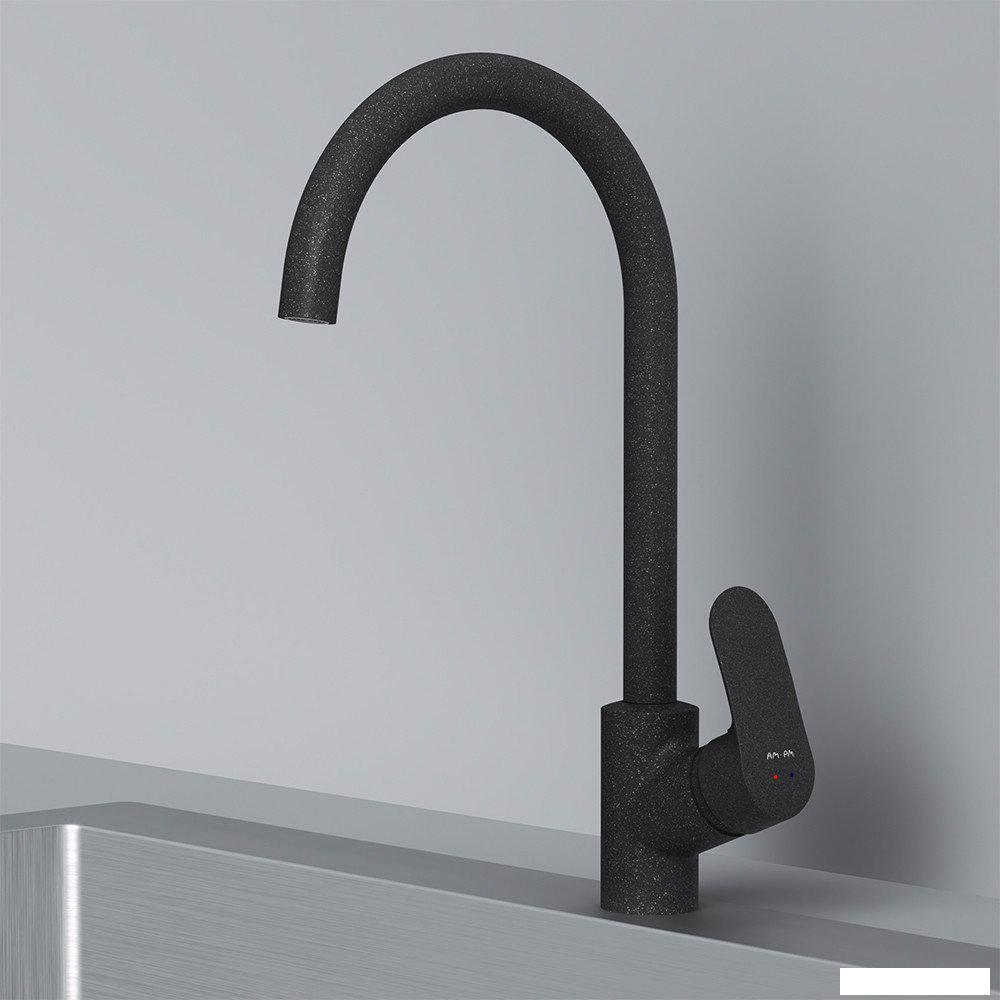 Кухонная мойка Berge BR-5200 + Like F8007122 (черный)- фото4