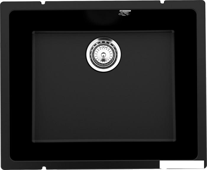 Кухонная мойка Ulgran Quartz Underground 500 (07 уголь)
