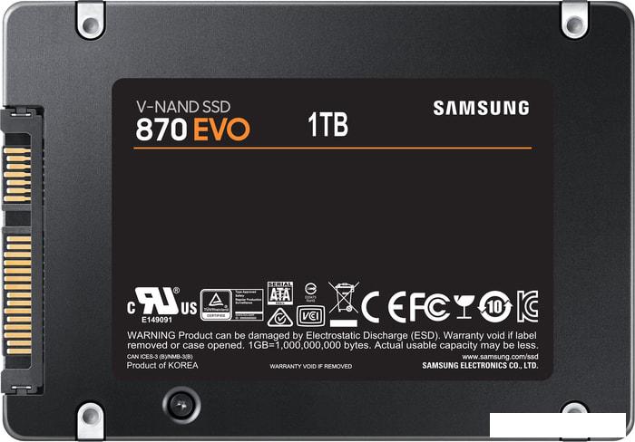 SSD Samsung 870 Evo 1TB MZ-77E1T0BW- фото2