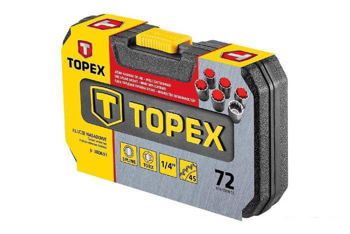 Универсальный набор инструментов TOPEX 38D693 (72 предмета)- фото2