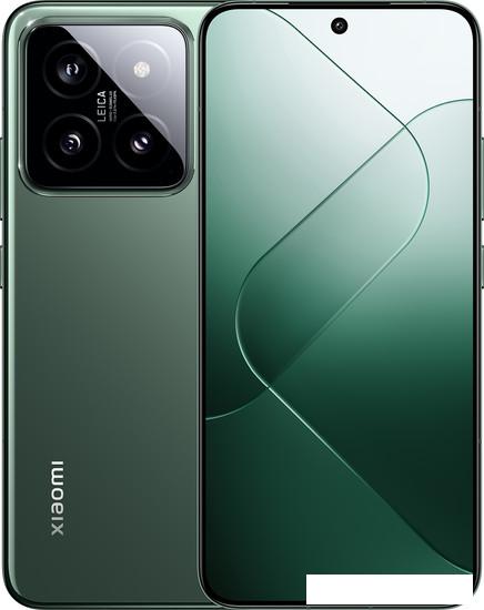 Смартфон Xiaomi 14 12GB/512GB международная версия (нефритово-зеленый)- фото