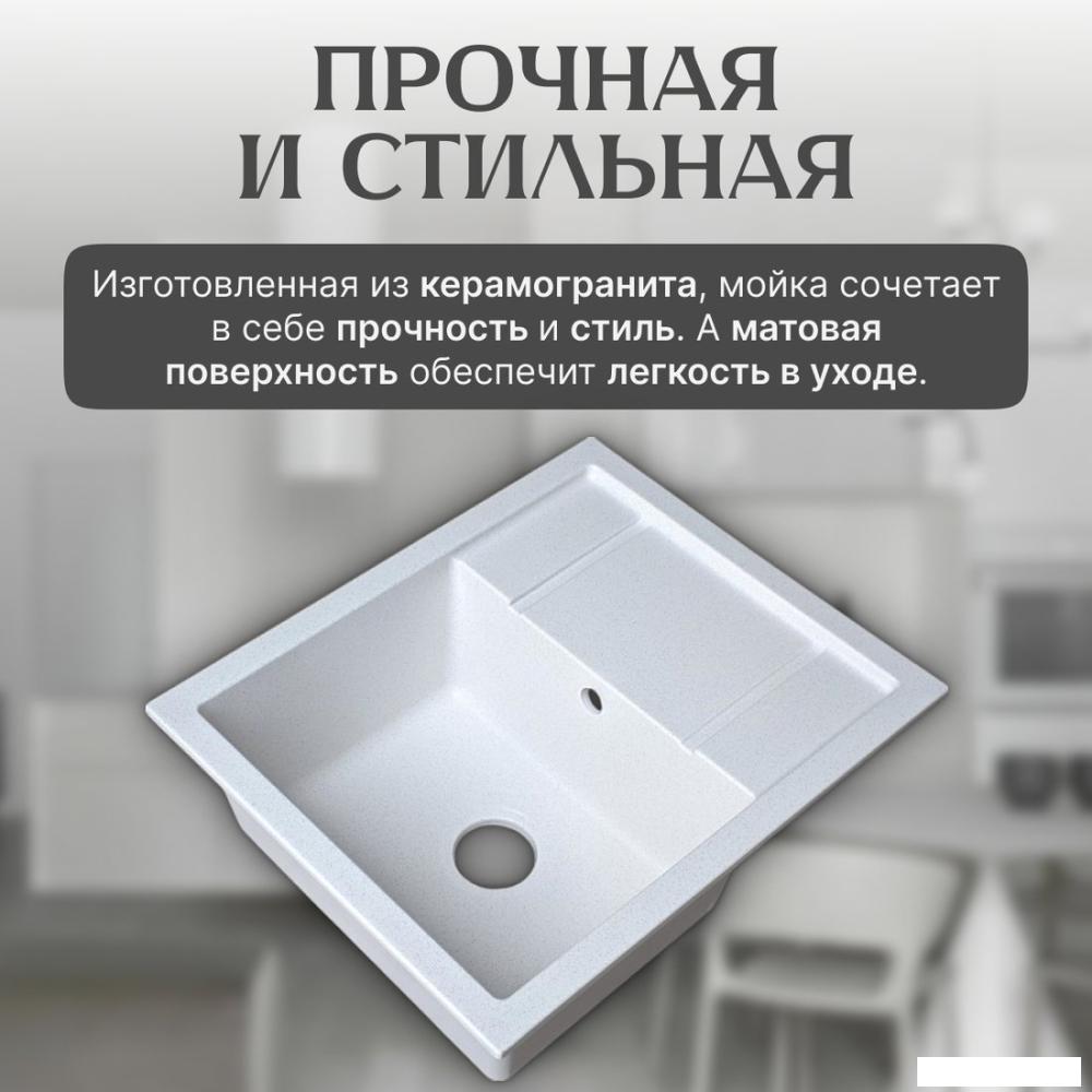 Кухонная мойка Saniteco Fortis (серый)- фото3