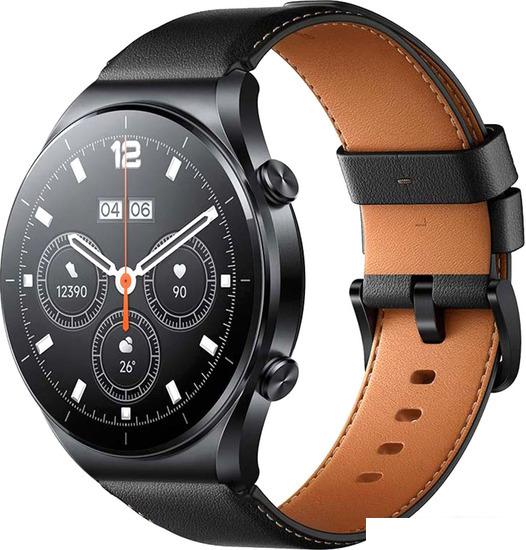 Умные часы Xiaomi Watch S1 (черный/черно-коричневый, международная версия)- фото