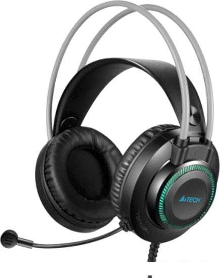 Наушники A4Tech Fstyler FH200U (черный/серый)- фото