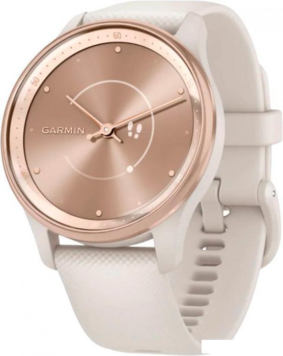 Гибридные умные часы Garmin Vivomove Trend (слоновая кость)- фото