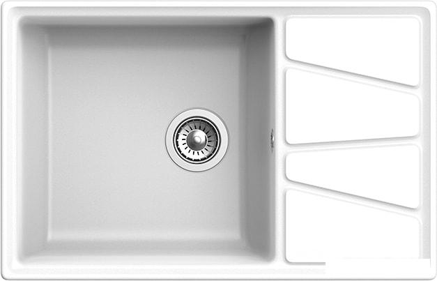 Кухонная мойка GranFest GF-V-780L (иней)- фото2