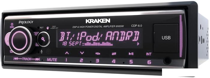 USB-магнитола Prology CDP-8.0 Kraken- фото3