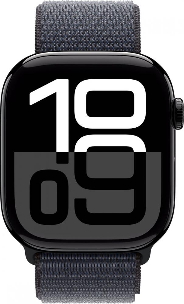 Умные часы Apple Watch Series 10 46 мм (алюминиевый корпус, черный/темно-серый, нейлоновый ремешок)- фото2