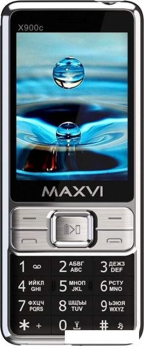 Кнопочный телефон Maxvi X900c (черный)- фото2