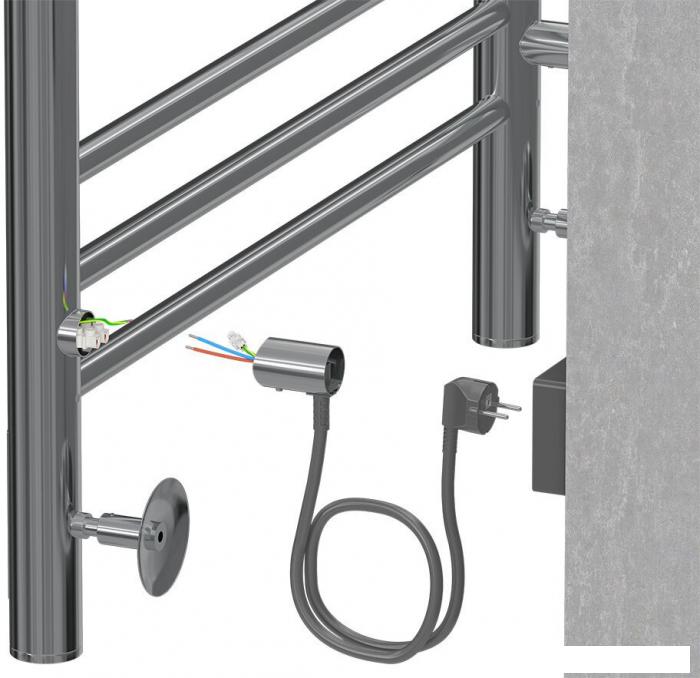 Полотенцесушитель TERMINUS Аврора П9 500x700 (хром)- фото4