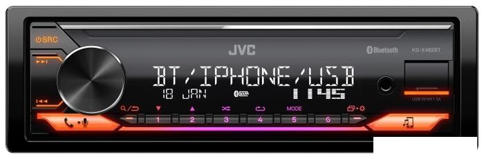 USB-магнитола JVC KD-X482BT- фото2
