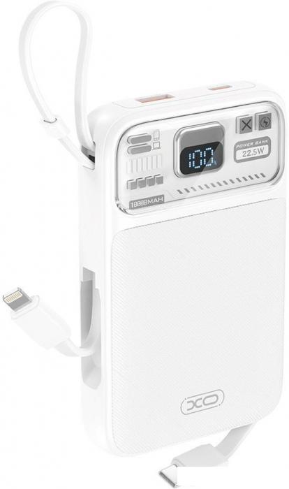 Внешний аккумулятор XO PR243 10000mAh (белый)- фото