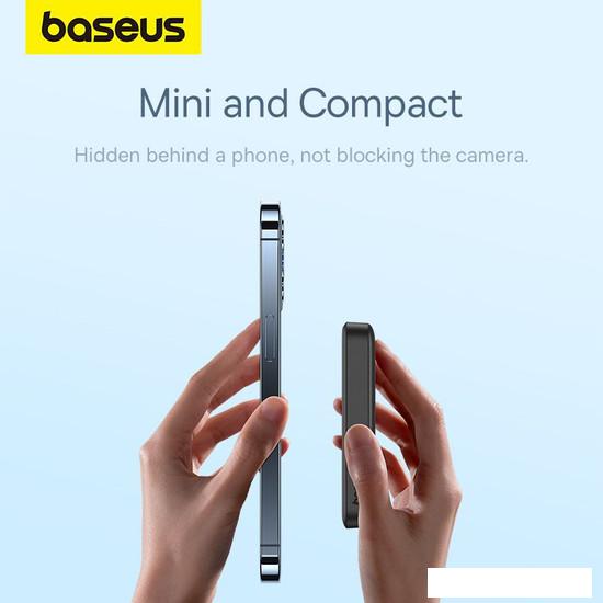 Внешний аккумулятор Baseus Magnetic Mini Air Wireless Fast Charge Power Bank 20W 10000mAh (черный)- фото4