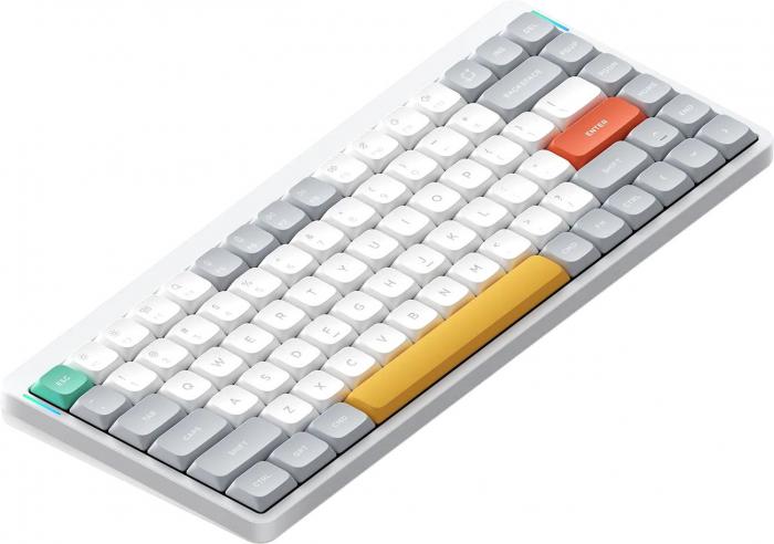 Клавиатура NuPhy Air75 V2 Ionic White (Gateron Low Profile Brown 2.0)- фото