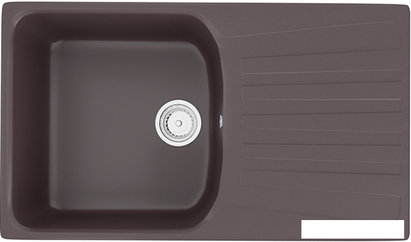 Кухонная мойка Ulgran U-203 (345 шоколад)- фото