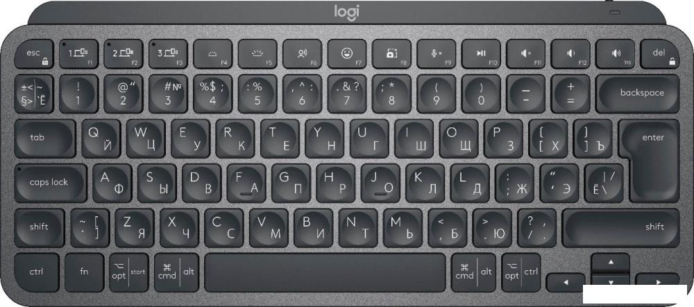 Клавиатура Logitech MX Keys Mini 920-010617 (графитовый, нет кириллицы)- фото