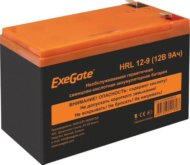 Аккумулятор для ИБП ExeGate HRL 12-9 (12В, 9 А·ч)- фото