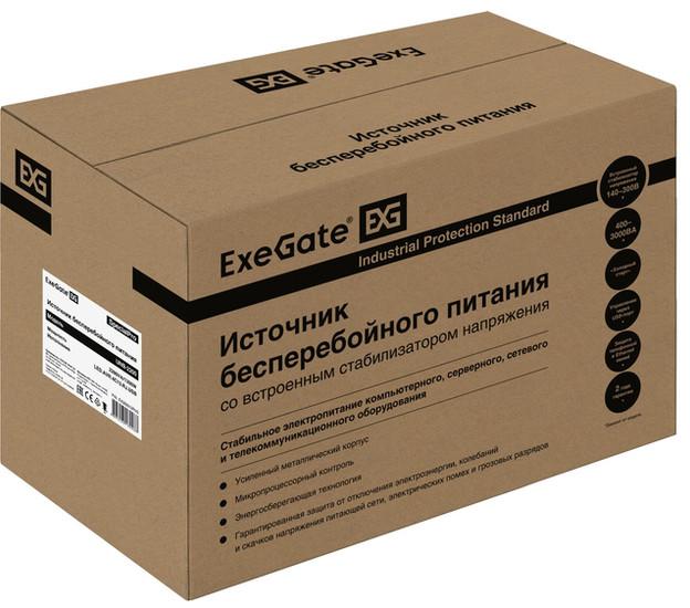 Источник бесперебойного питания ExeGate SpecialPro UNB-2200.LED.AVR.4C13.RJ.USB EX292612RUS- фото4