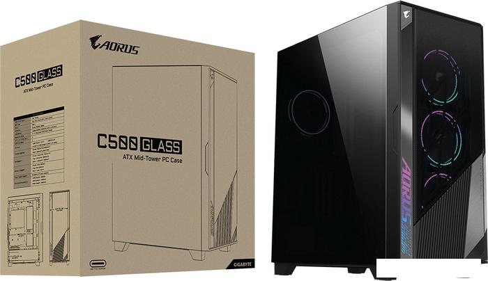 Корпус Gigabyte Aorus C500 Glass- фото2
