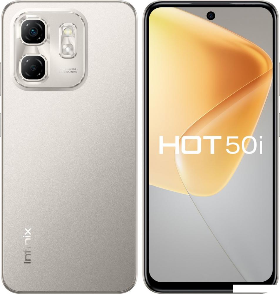 Смартфон Infinix Hot 50i X6531B 6GB/128GB (серый титан)- фото2
