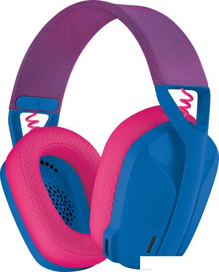 Наушники Logitech G435 Lightspeed (синий/малиновый)- фото
