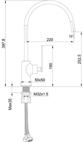 Смеситель Maxonor Pure Life PL4086- фото3