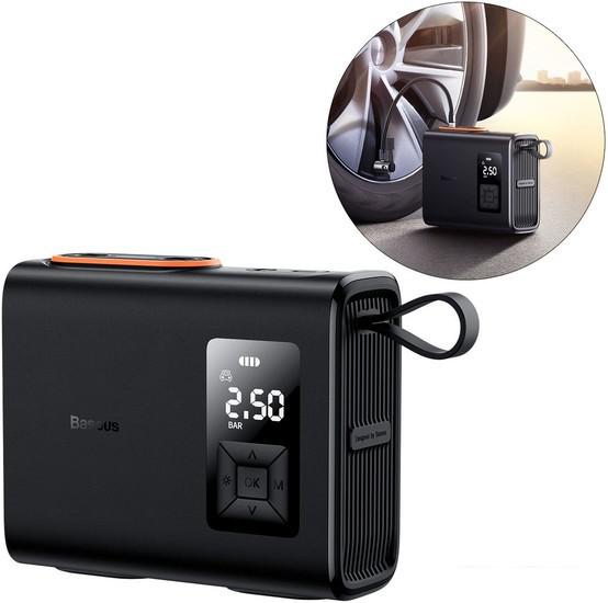 Автомобильный компрессор Baseus Mega EnergyPump Series Dual Cylinder Wireless Inflator- фото