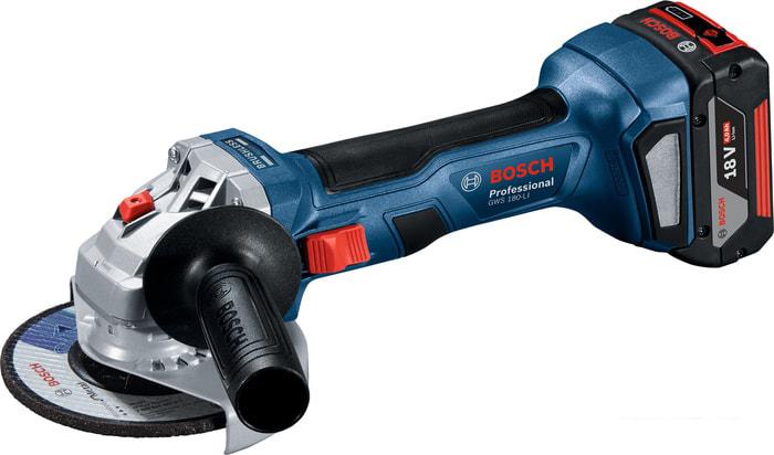Угловая шлифмашина Bosch GWS 180-LI Professional 06019H9021 (с 2-мя АКБ, кейс)- фото2