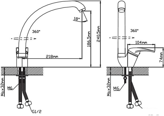 Смеситель Cronwil CD038-41- фото2