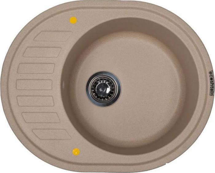 Кухонная мойка Ecoshtein Kreis OV 620 (бежевый)- фото