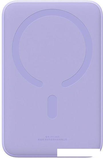 Внешний аккумулятор Baseus Magnetic Mini Wireless Fast Charge Power Bank 20W 20000mAh (сиреневый)- фото3