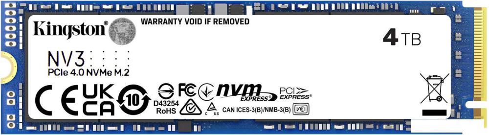 SSD Kingston NV3 4TB SNV3S/4000G- фото