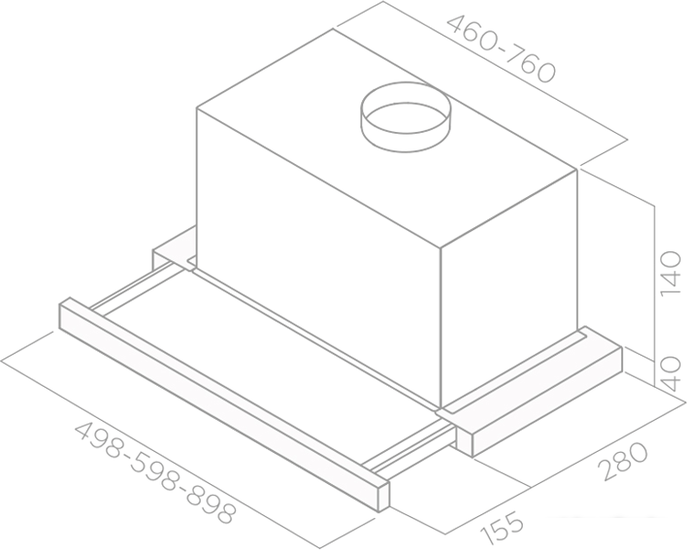 Кухонная вытяжка Elica Elite 14 Lux GRVT/A/90 (PRF0098879)- фото4